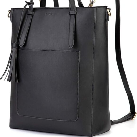 Ecosusi Bags Ecosusi Black Tote Laptop Multifunction Bag Work